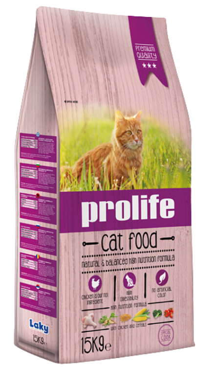 Prolife Cat Adult – συσκευασία 15Kg σε κοντινό πλάνο