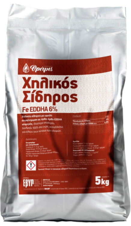 EVYP Χηλικός Σίδηρος EDDHA – Λίπασμα Σιδήρου Υψηλής Αποτελεσματικότητας
