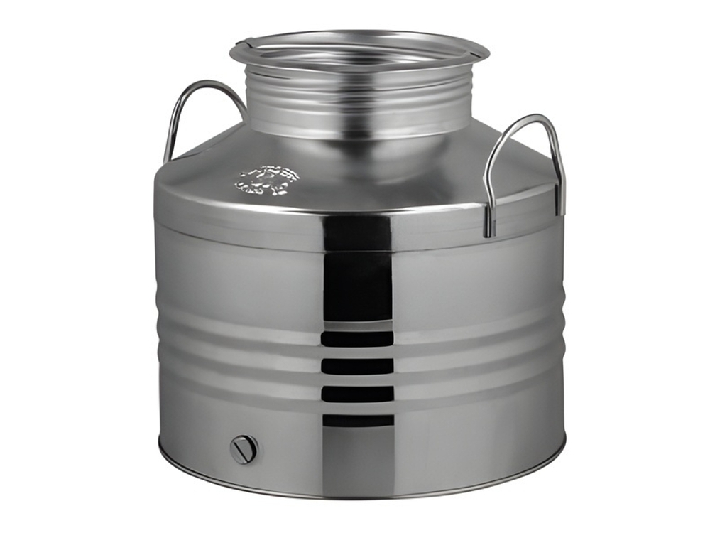 Ανοξείδωτο δοχείο QUATTRO EFFE 15lt με βιδωτό καπάκι – κατάλληλο για τρόφιμα