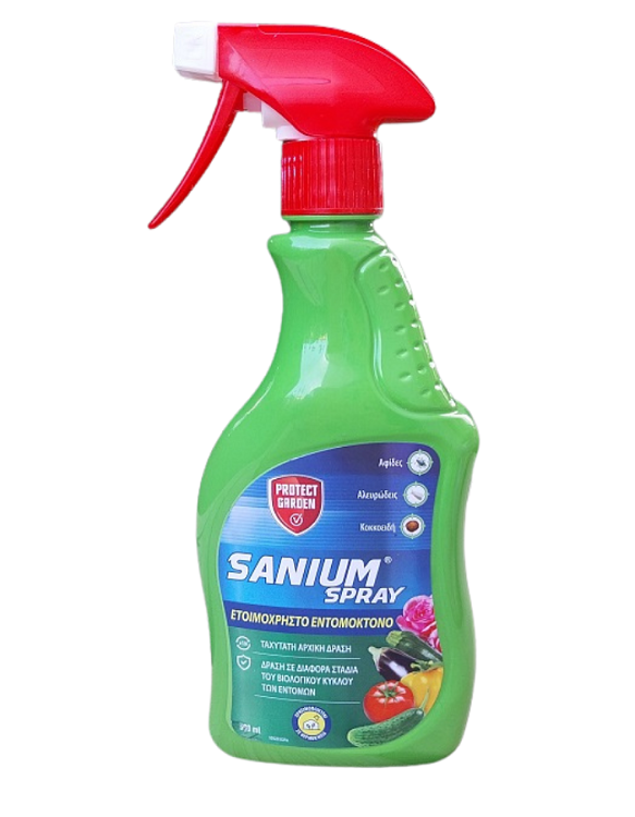 Sanium Spray Εντομοκτόνο Ερασιτεχνικής Χρήσης 500ml – Άμεση & Διασυστηματική Δράση