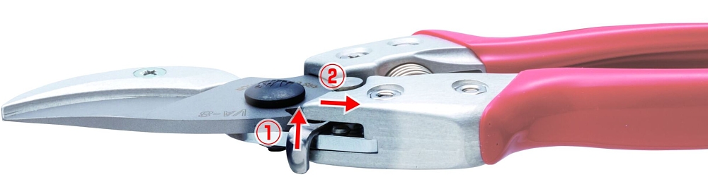 ARS VA-8Z ψαλίδι κλαδέματος αμόνι – λεπτομέρεια ετικέτας ή λογότυπου