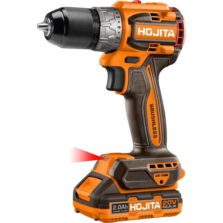 HOJITA Brushless Δραπανοκατσάβιδο 20V 60Nm Σετ Βαλιτσάκι – εικόνα προϊόντος για βασική χρήση και μάρκα