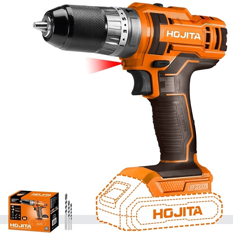 Δραπανοκατσάβιδο HOJITA 20V SOLO 45Nm – χρήση για διάτρηση ξύλου