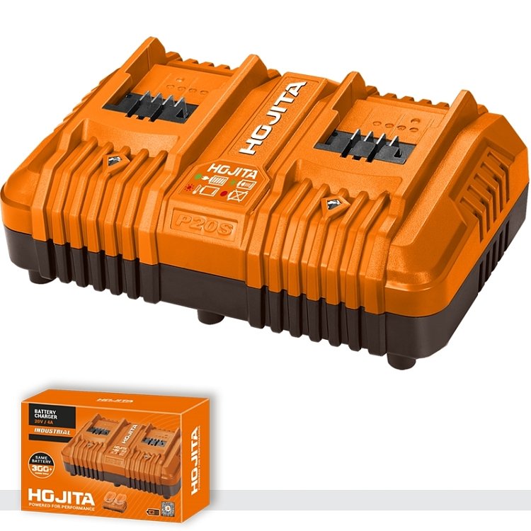 Hojita Διπλός φορτιστής 4A – Μπαταρίες 20V σε 1 ώρα