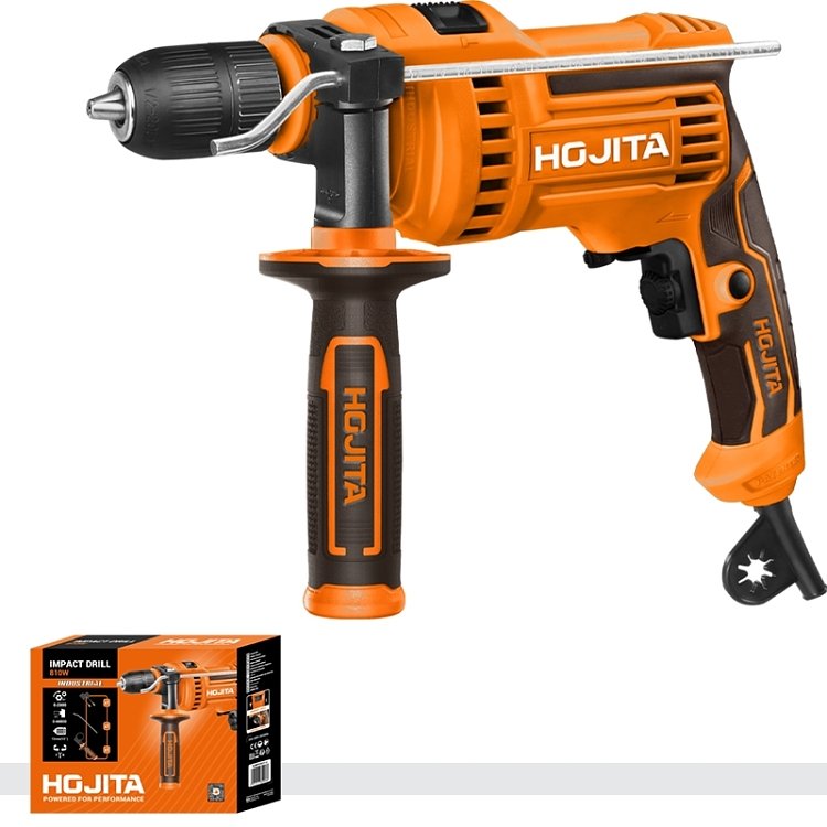 Κρουστικό Δράπανο HOJITA 810W – συσκευασία εργαλείου σε κοντινό πλάνο