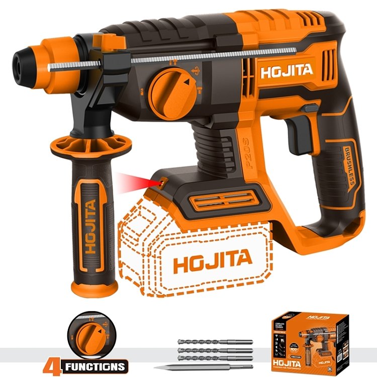 Πιστολέτο HOJITA Brushless 20V – ιδανικό για διάτρηση σε τσιμέντο