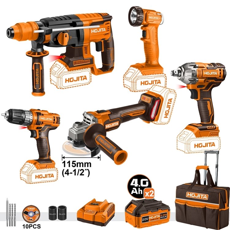 HOJITA cordless power tool kit 20V – full professional set
