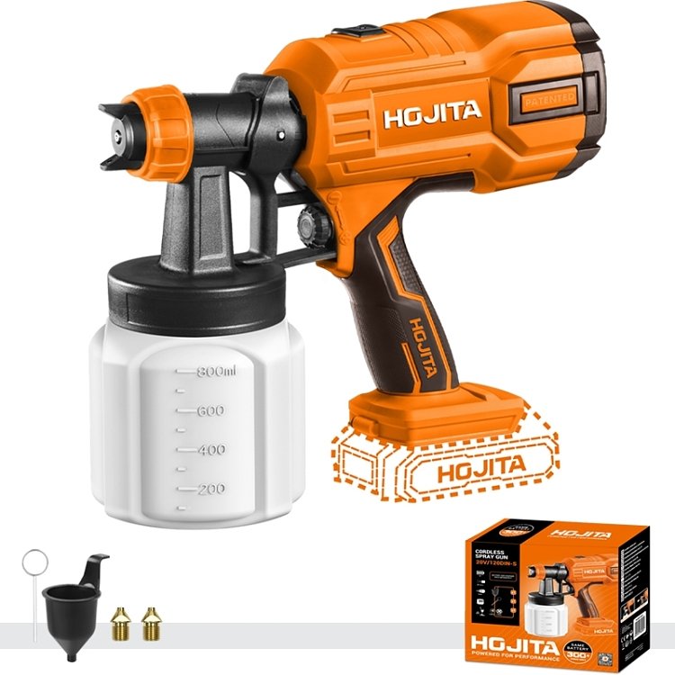 HOJITA πιστόλι βαφής μπαταρίας – ψεκαστικό χρώματος 800ml