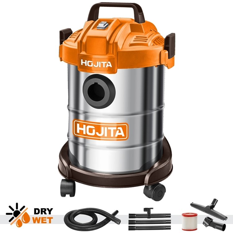 Σκούπα υγρών & στερεών HOJITA 12L 800W – συσκευασία σε κοντινό πλάνο