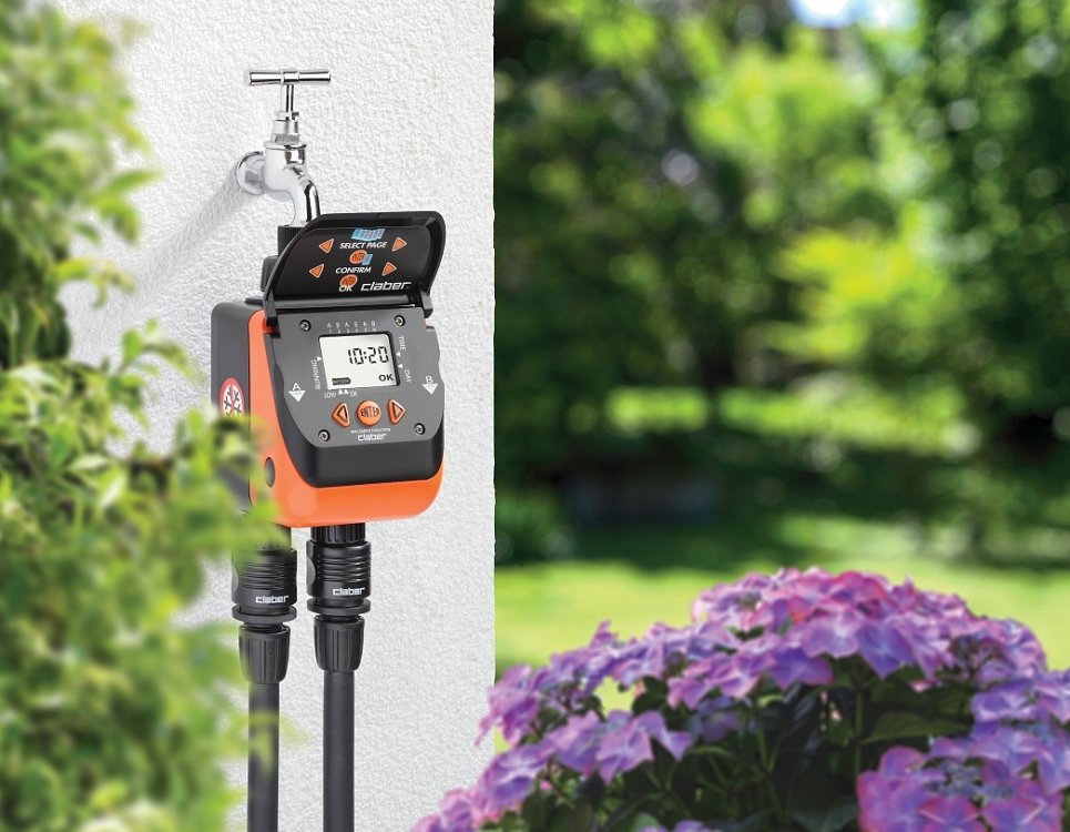 Προγραμματιστής ανεξάρτητου ποτίσματος 2 γραμμών Claber 9V