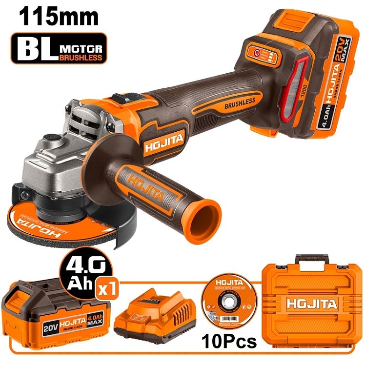 Hojita Brushless γωνιακός τροχός 125mm – εργαλείο κοπής