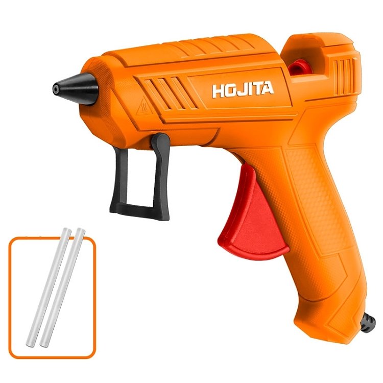 Πιστόλι θερμόκολλας HOJITA 100W – συσκευασία με 2 ράβδους κόλλας