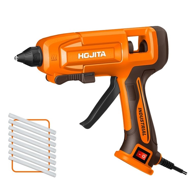 Πιστόλι θερμόκολλας HOJITA 250W – συσκευασία με 8 ράβδους κόλλας
