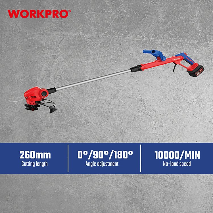 Ηλεκτρικό χλοοκοπτικό μπαταρίας WORKPRO PROFI με λεπίδες