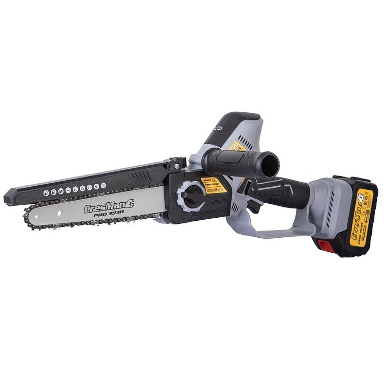 Αλυσοπρίονο μπαταρίας Cresman PRO 393R 21V με μοτέρ Brushless και 2 μπαταρίες