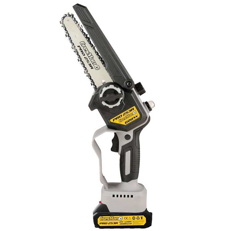 Αλυσοπρίονο μπαταρίας Cresman Pro-253R 21V με λάμα 15cm και Brushless μοτέρ 600W