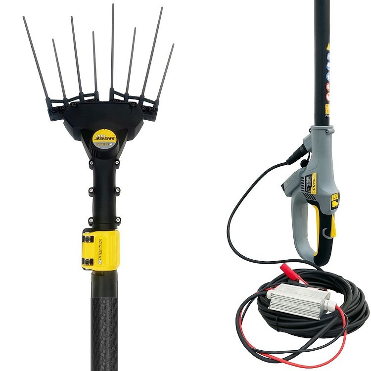 Ελαιοραβδιστικό χτένα μπαταρίας Cresman carbon 21V 800W με τηλεσκοπικό κοντάρι