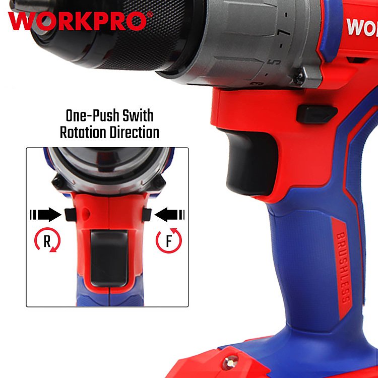 WORKPRO WP390008 επαναφορτιζόμενο εργαλείο με Soft Grip λαβή