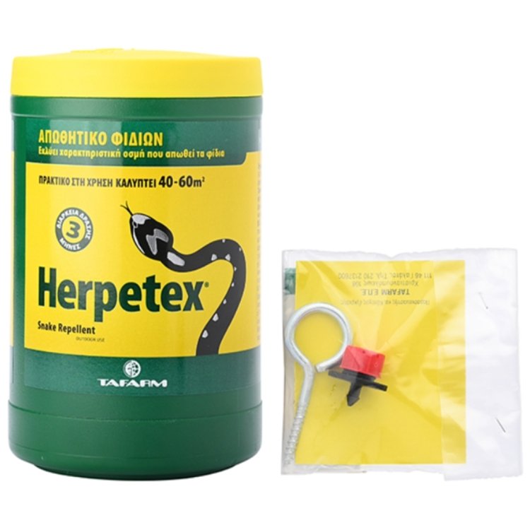 Herpetex απωθητικό φιδιών Tafarm 600gr δοχείο με βαλβίδα