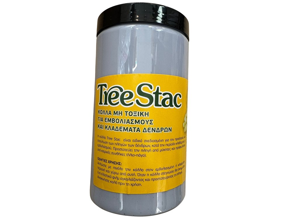 Tree Stac – Πάστα προστασίας τομών με πινέλο σε κλαδί ελιάς