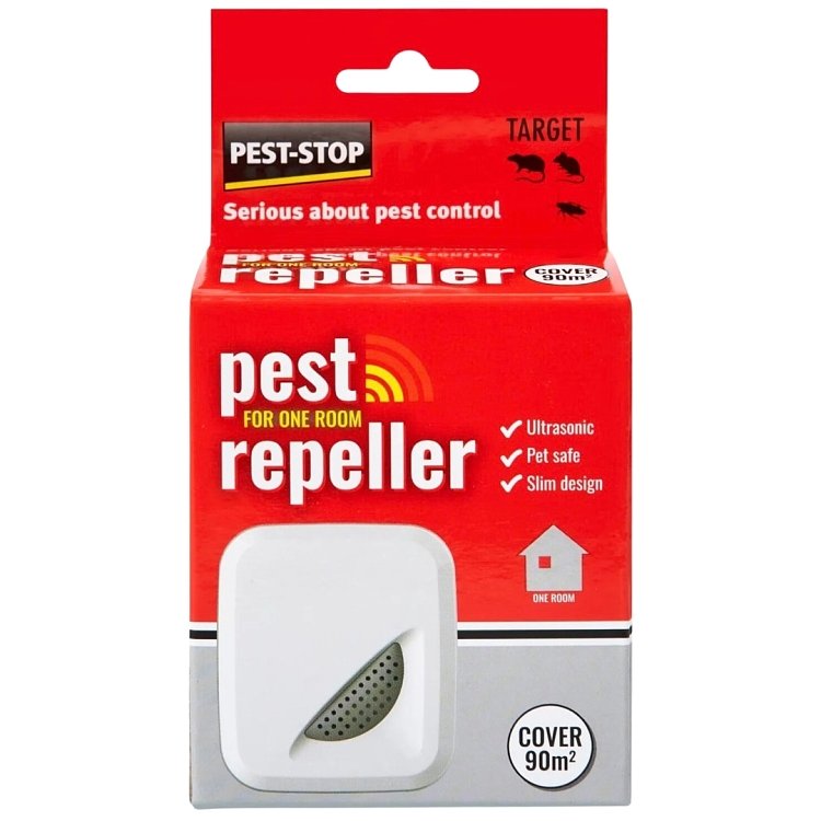Pest-Stop Pest Repeller One Room – Απωθητικό υπερήχων ποντικιών και εντόμων 90m²