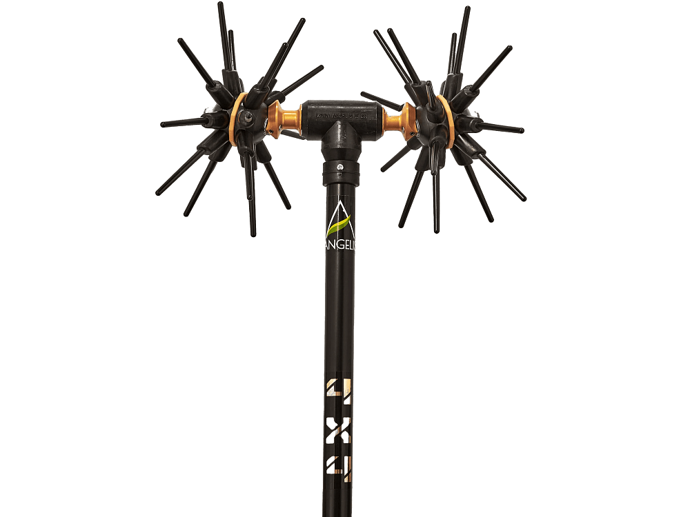 Angelis Asteras Battery Power 4x4, παλμικό ελαιοραβδιστικό 12V με 2 κεφαλές & 32 carbon ράβδους