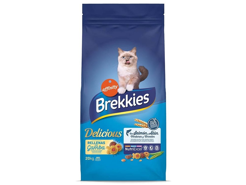 Brekkies Adult Delice Fish 20kg – Ξηρά τροφή γάτας με σολομό, τόνο & γαρίδες