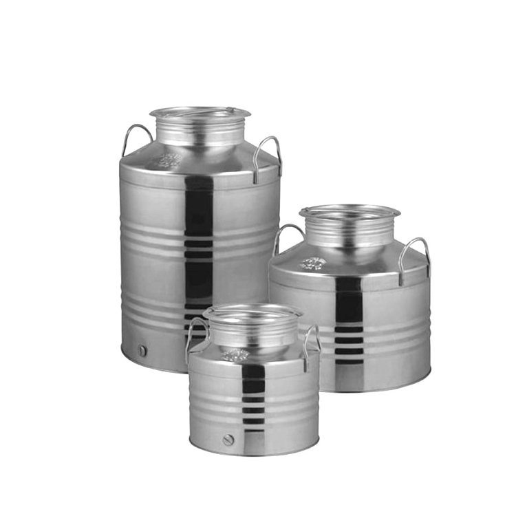 Ανοξείδωτο δοχείο Quattro Effe 10L AISI 304 με βιδωτό καπάκι και πιστοποίηση τροφίμων