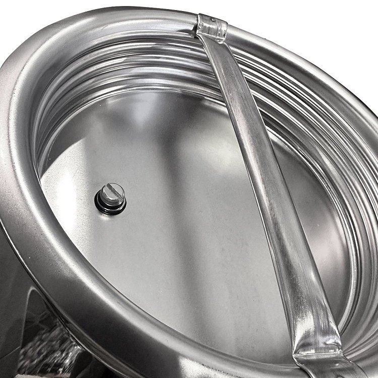 Ανοξείδωτο δοχείο Quattro Effe 10L AISI 304 με βιδωτό καπάκι και πιστοποίηση τροφίμων