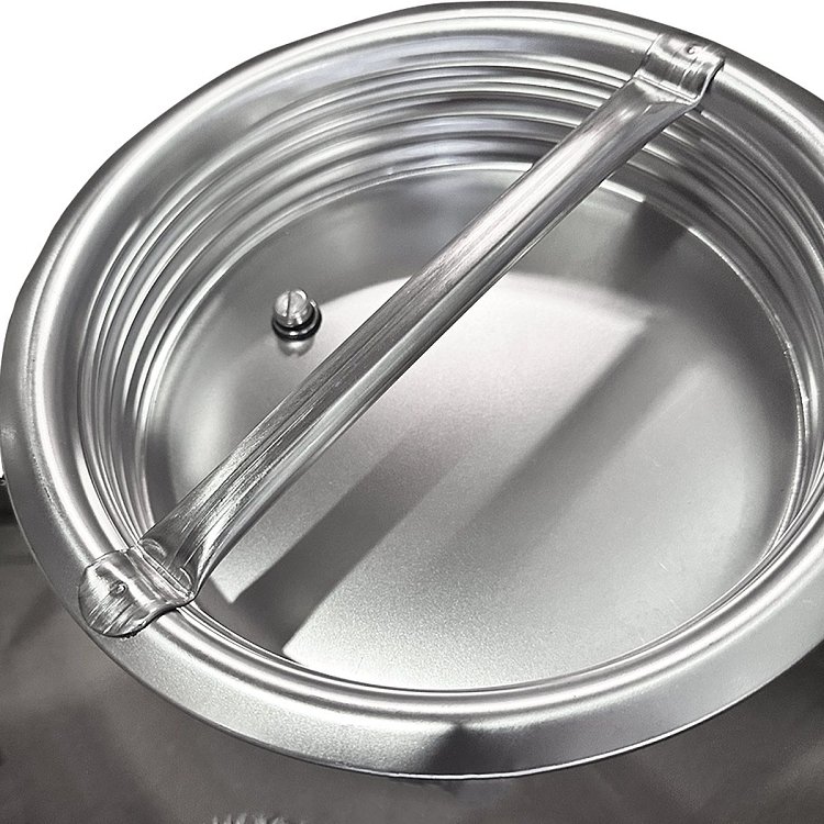 Ανοξείδωτο δοχείο Quattro Effe 10L AISI 304 με βιδωτό καπάκι και πιστοποίηση τροφίμων