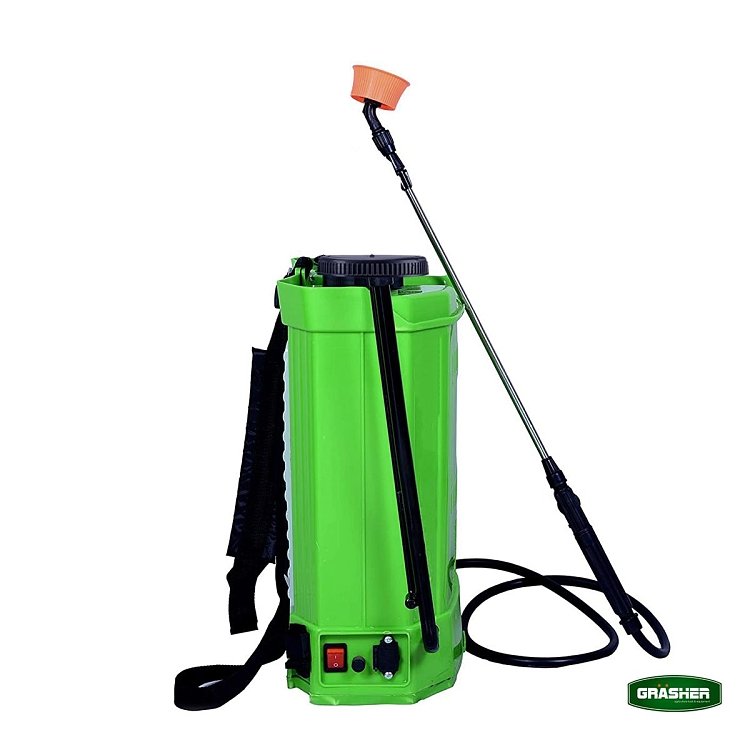 Ψεκαστήρας Μπαταρίας 16lt GRASHER – Ηλεκτρικός πλάτης για ψεκασμούς σε κήπο