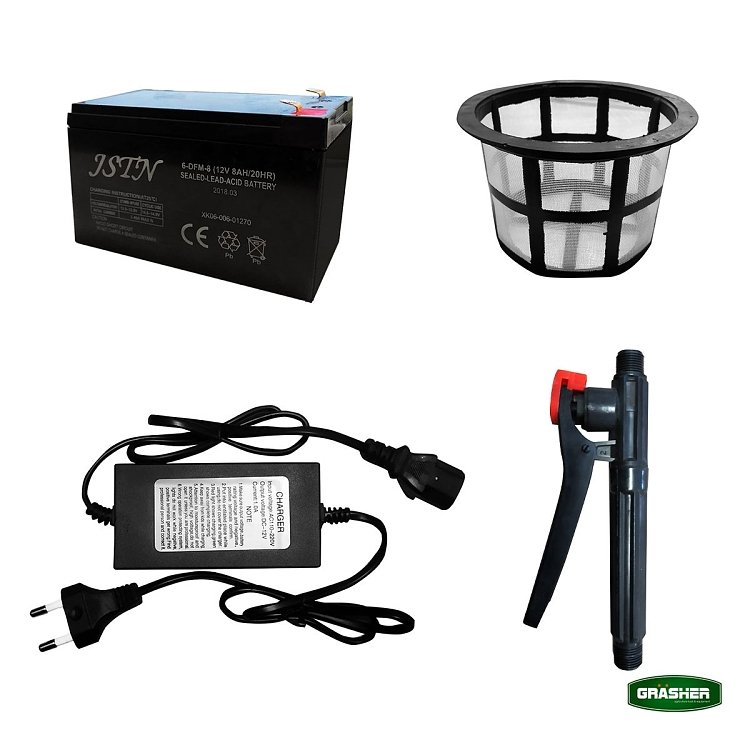 Ψεκαστήρας Μπαταρίας 16lt GRASHER – Ηλεκτρικός πλάτης για ψεκασμούς σε κήπο