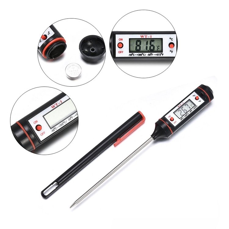 Θερμόμετρο τροφίμων και υγρών με εύρος -20 έως 80°C.
