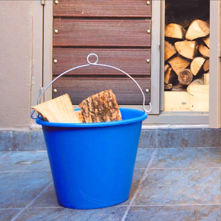 Viomes Κουβάς Αγροτικός 18lt – μπλε κουβάς σε κοντινή λήψη