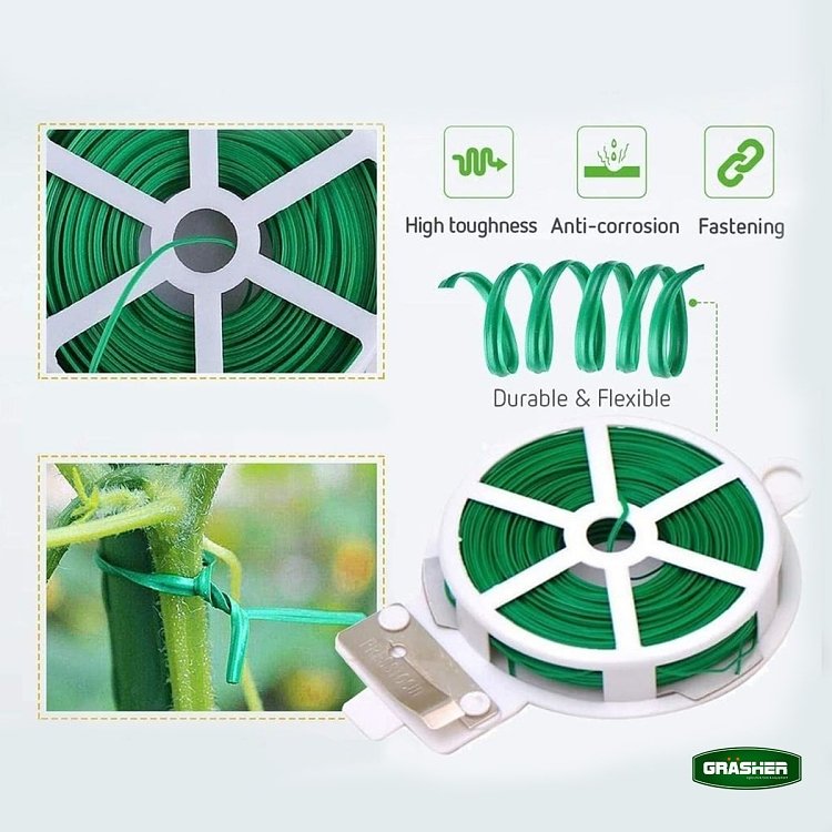 Πράσινο σύρμα υποστύλωσης ανθεκτικό στην υγρασία