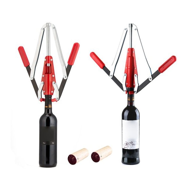 Ατσάλινο εμφιαλωτήριο χειρός κόκκινο