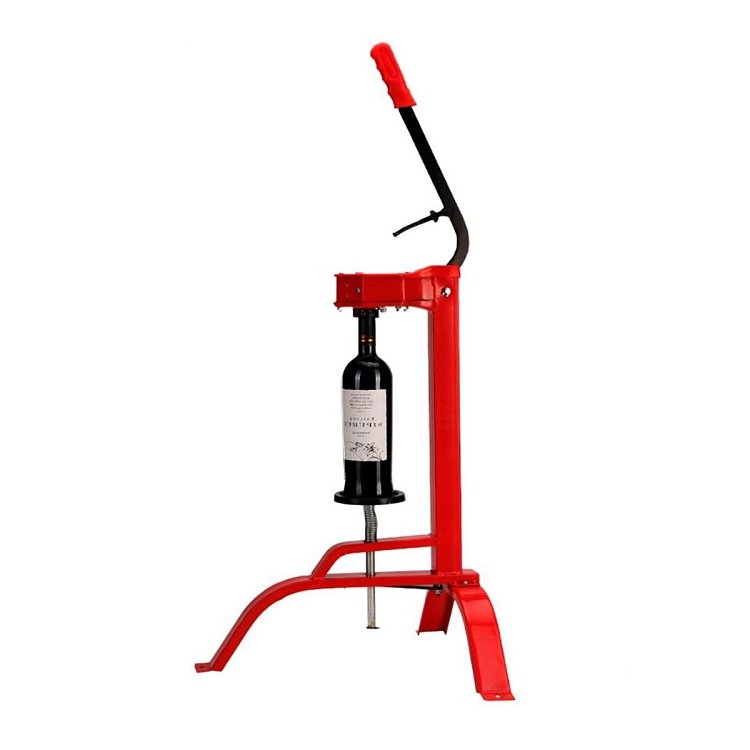 Μηχανισμός εμφιάλωσης κρασιού με εργονομική λαβή