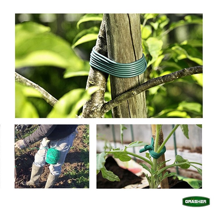 Σχοινί Δενδροκομίας GRASHER 2mm – λεπτομέρεια υφής και πλέξης PVC