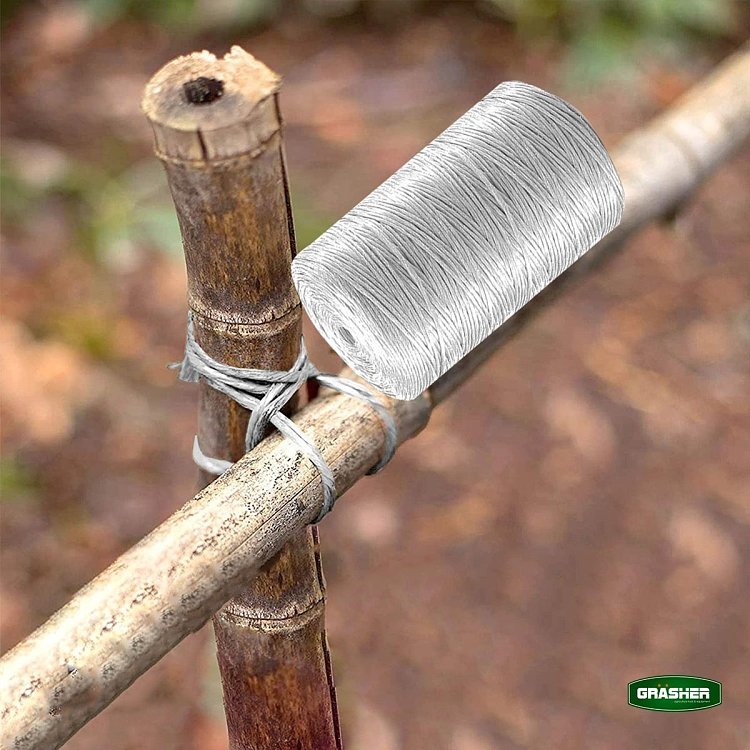 Λευκός σπάγγος κήπου Grasher με UV προστασία για θερμοκήπια