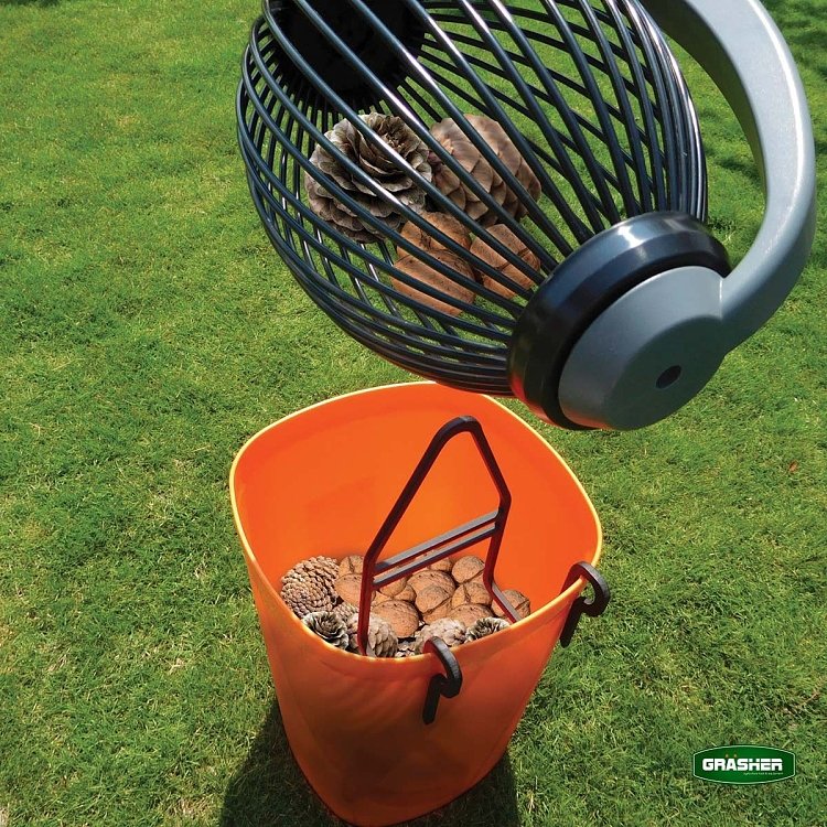 Grasher συλλέκτης καρπών εδάφους 2.2L με 40 σύρματα και UV προστασία για ελιές, καρύδια και αμύγδαλα