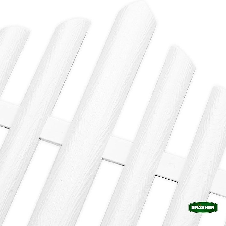 Φράχτης κήπου πλαστικός Grasher – λεπτομέρεια ετικέτας και λογότυπου