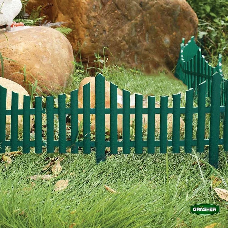 Φράχτης κήπου πλαστικός Grasher πράσινος – λεπτομέρεια υλικού πολυπροπυλενίου
