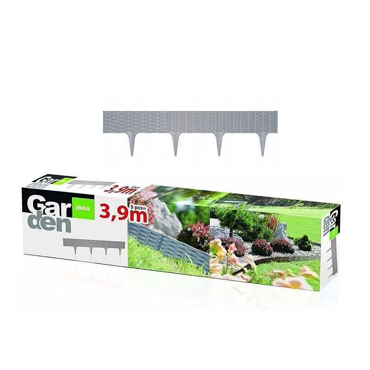 Φράχτης κήπου Prosperplast IBRA γκρί – εφαρμογή σε μοντέρνο κήπο