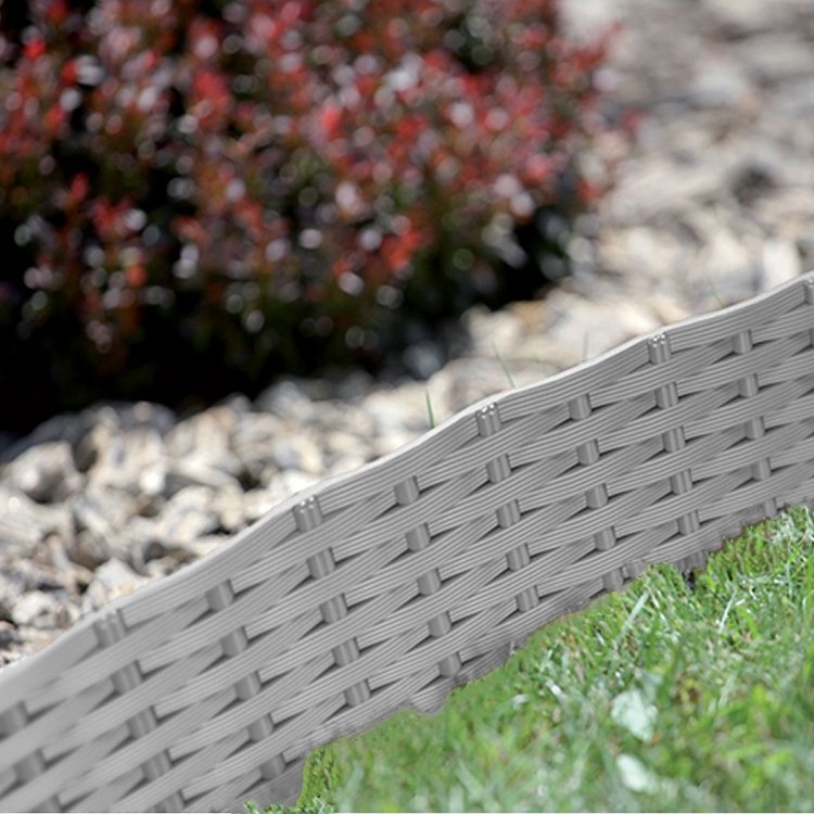 Φράχτης κήπου Prosperplast IBRA γκρί – συσκευασία σε κοντινό πλάνο