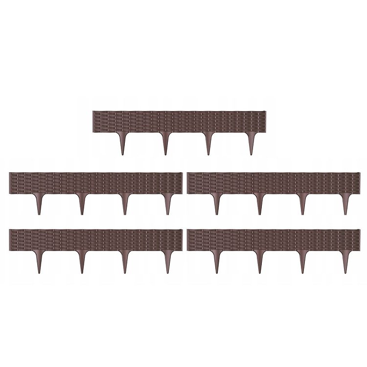 Φράχτης Κήπου Πλαστικός Καφέ – χρήση σε οριοθέτηση παρτεριού