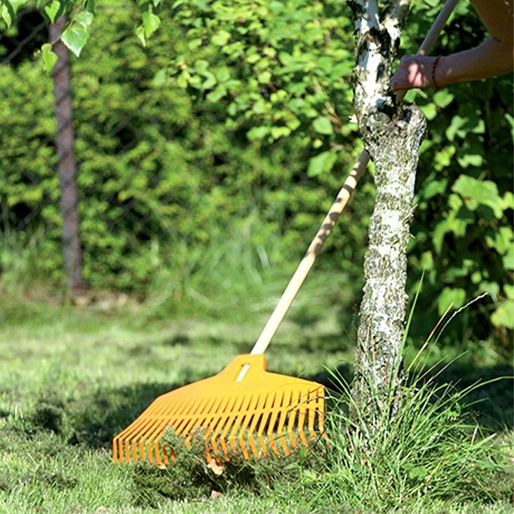 Τσουγκράνα PROSPERPLAST Focus Rake – λεπτομέρεια πλαστικής κεφαλής