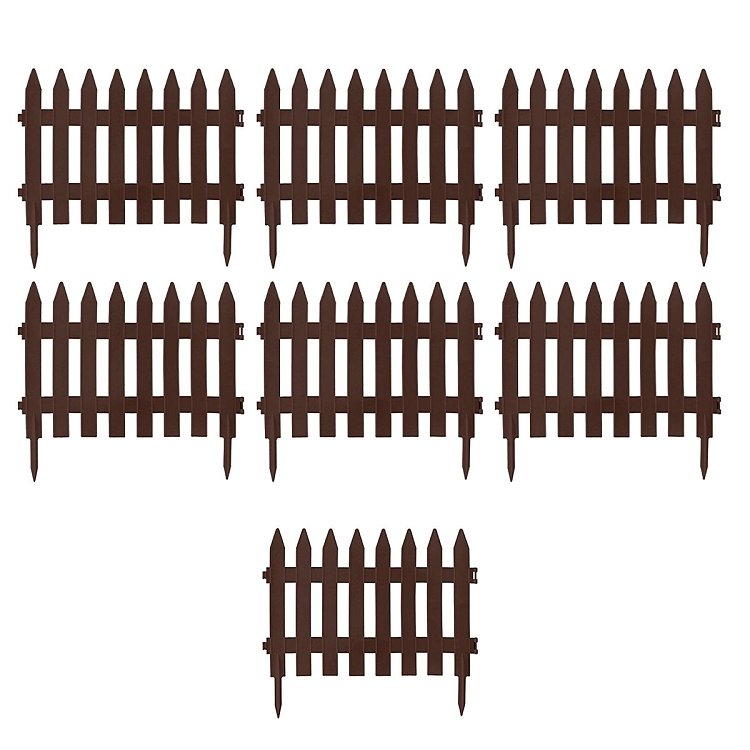 Φράχτης Κήπου PROSPERPLAST – εφαρμογή σε κήπο γύρω από λουλούδια