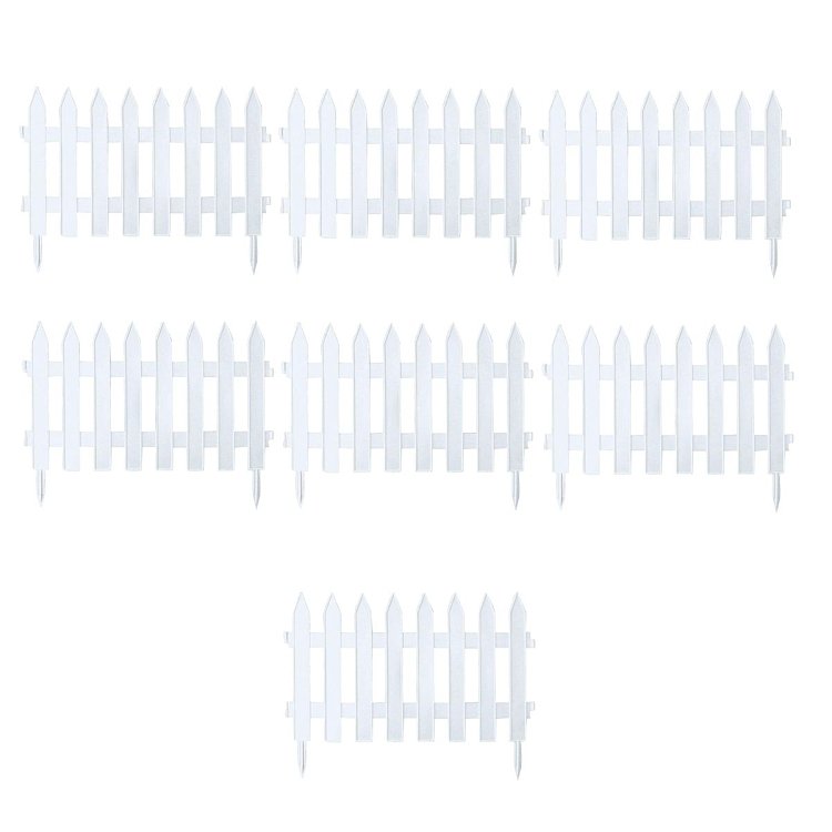 Prosperplast Πλαστικός Φράχτης Κήπου 3,22x0,35m Λευκός – συσκευασία σε κοντινό πλάνο