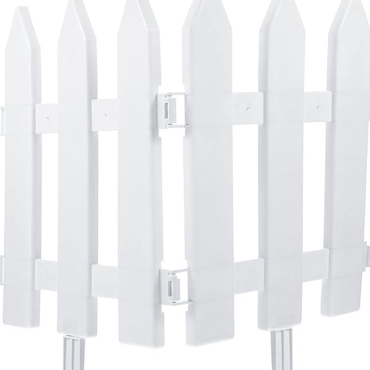 Prosperplast Πλαστικός Φράχτης Κήπου 3,22x0,35m Λευκός – χρήση σε οικιακό κήπο