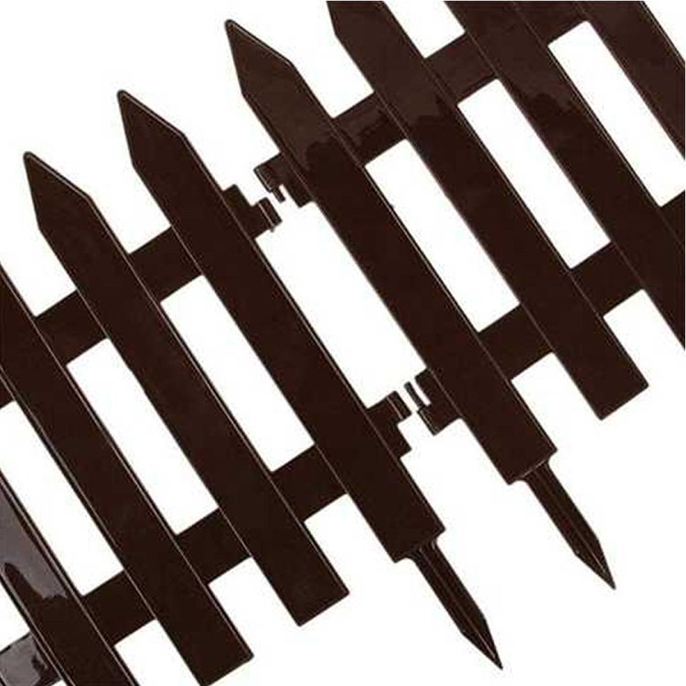 Prosperplast Πλαστικός Φράχτης Κήπου 3,60x52cm Καφέ 6τμχ – συσκευασία σε κοντινό πλάνο